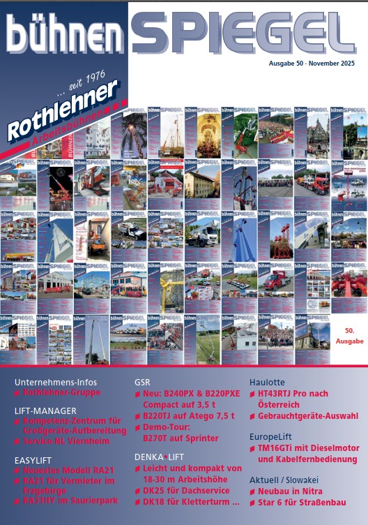 Rothlehner Arbeitsbühnen - Bühnenspiegel Ausgabe 50