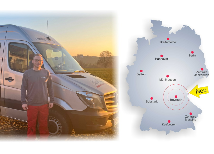 Mobiler Service nun auch im Raum Franken / Nord-Bayern