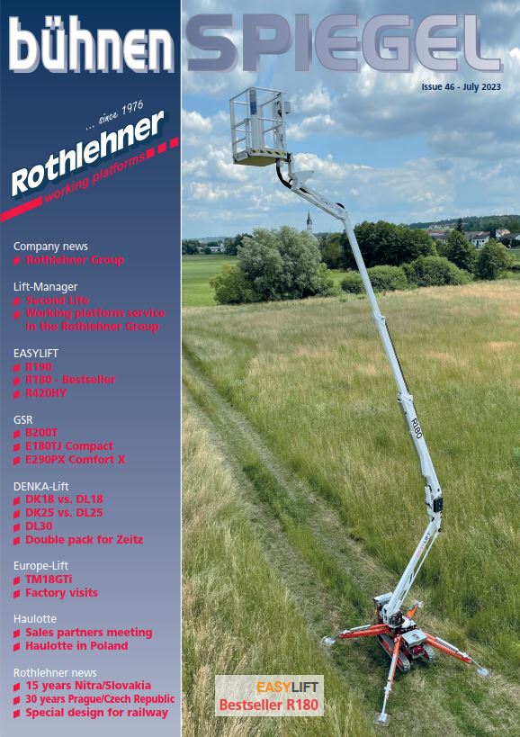 Rothlehner Arbeitsbühnen - The new bühnenspiegel issue is out !